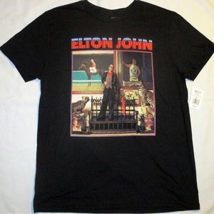ELTON JOHN Caribou Tour T-SHIRT Trophy Room, Mens Adult Unisex M Rocketman NWT